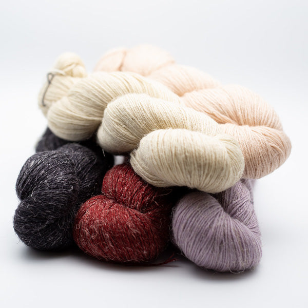 Estonian woolen yarn in natural tones, Wool and Woolen