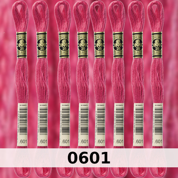 DMC Six Strand Embroidery Floss Columns 1, 2, and 3 on DMC chart