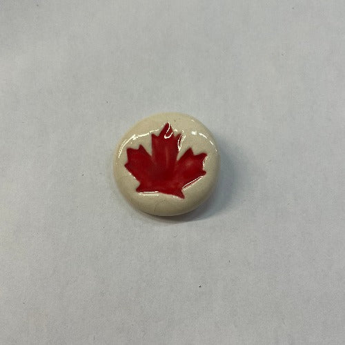 Ceramic circular maple buttons