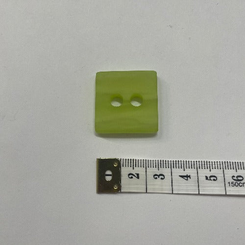 Plastic square statement buttons 25mm (1")