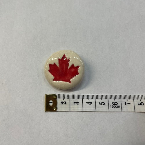 Ceramic circular maple buttons