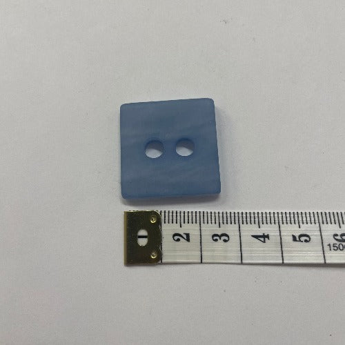 Plastic square statement buttons 25mm (1")