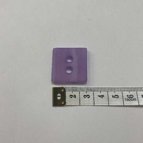 Plastic square statement buttons 25mm (1")