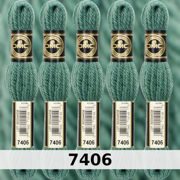 DMC Tapestry Wool 3 - columns 9, 10, 11, and 12 on shade card