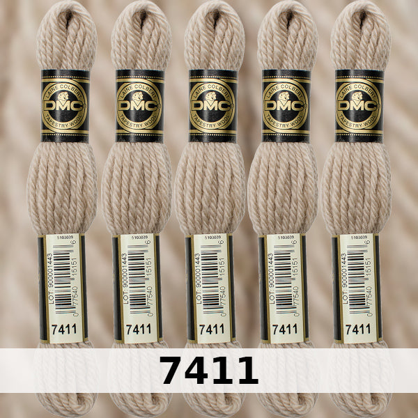 DMC Tapestry Wool 5 - Columns 17, 18, 19 and 20 on shade card