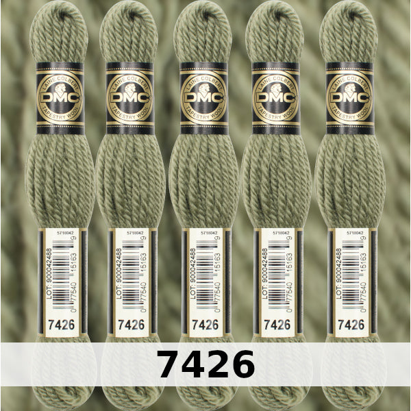 DMC Tapestry Wool 3 - columns 9, 10, 11, and 12 on shade card