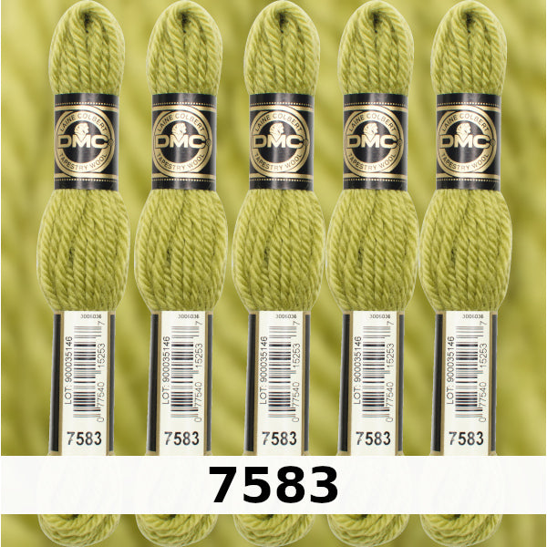 DMC Tapestry Wool 3 - columns 9, 10, 11, and 12 on shade card