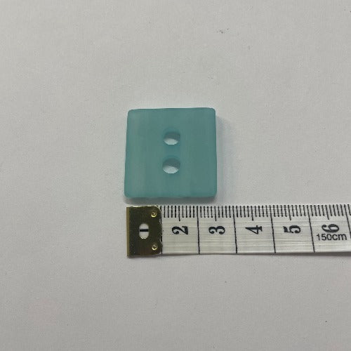 Plastic square statement buttons 25mm (1")