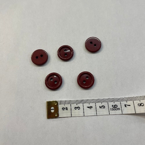 Plastic small brick buttons 15mm (1/2")