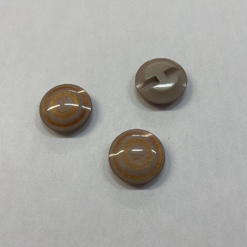 Plastic taupe/bronze buttons 24mm (1")