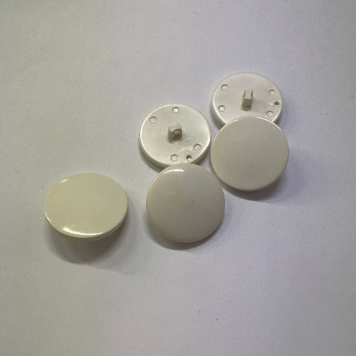 Large plastic cream buttons 27mm ( 1")