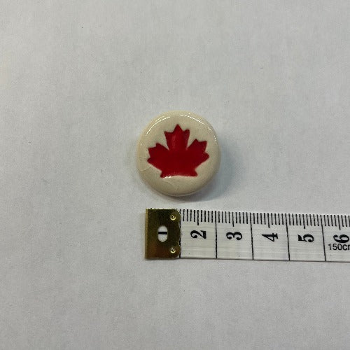 Ceramic circular maple buttons