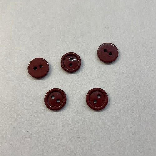 Plastic small brick buttons 15mm (1/2")