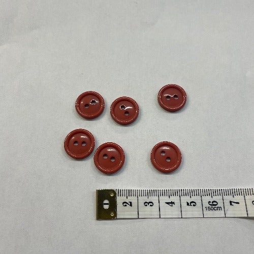 Plastic rust buttons 15mm (1/2")