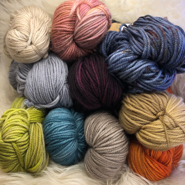 Multi coloured aran wool best sale